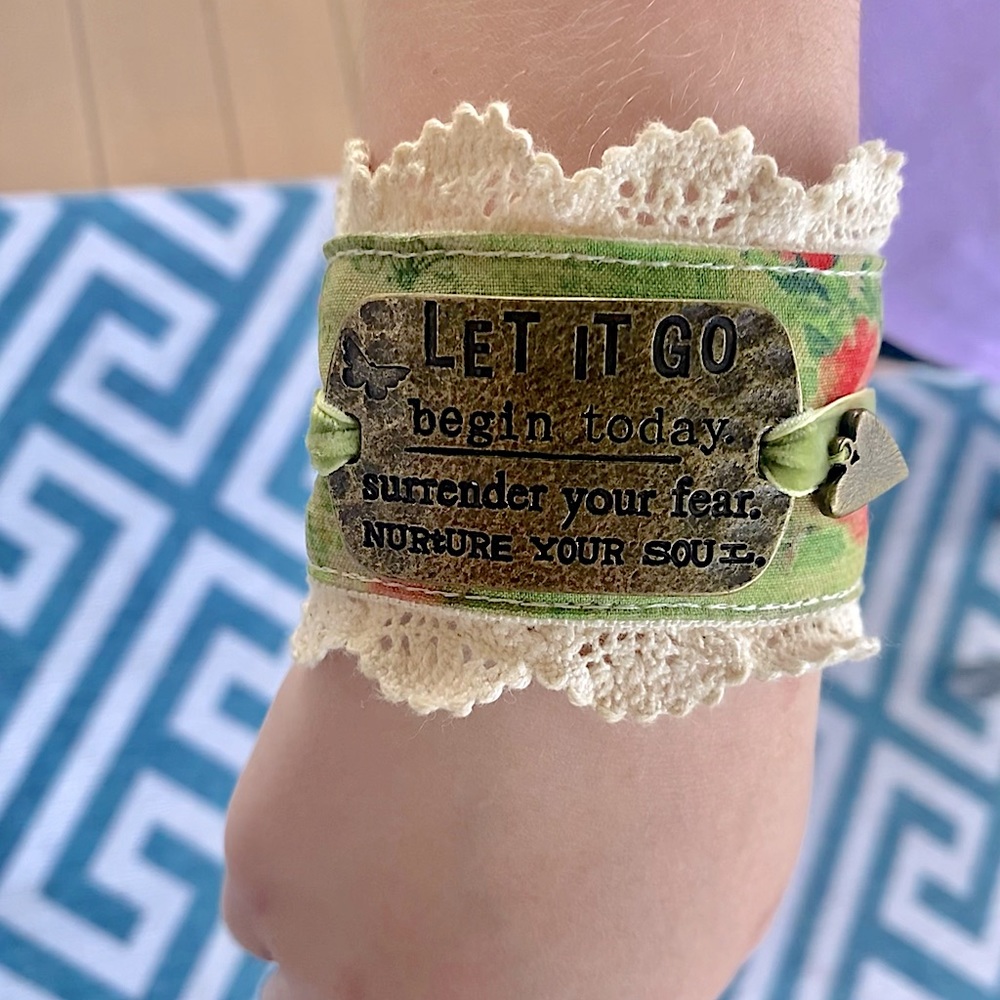 Let It Go Fabric Bracelet